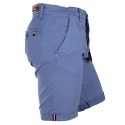 Hot Bermuda chino venili coton stretch popeline revers gansé bouton Homme Homme Short, Bermuda