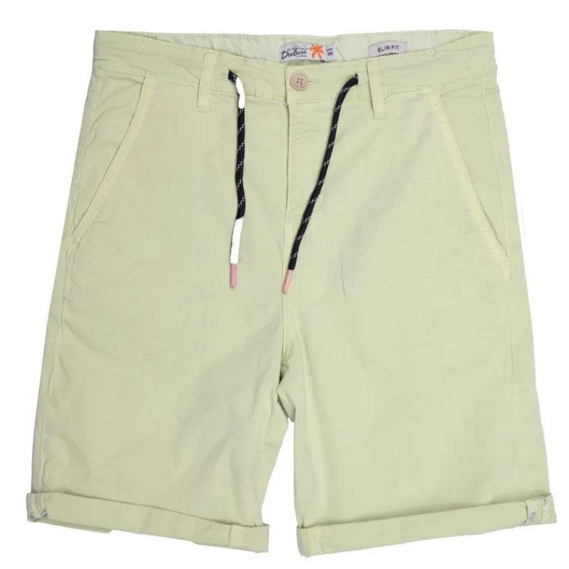 New Bermuda couleur unie avec corde avec ourlets Homme Homme Short, Bermuda