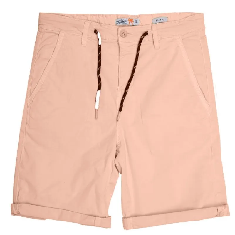 Hot Bermuda couleur unie avec corde avec ourlets Homme Homme Short, Bermuda