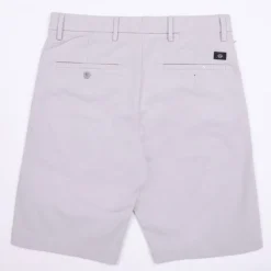 Outlet Bermuda lin et coton gris droit Homme Homme Short, Bermuda