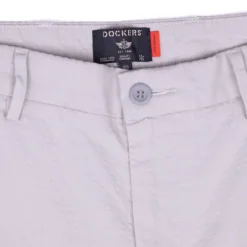 Outlet Bermuda lin et coton gris droit Homme Homme Short, Bermuda
