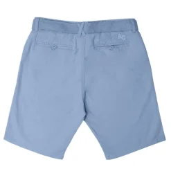 New Bermuda uni coton avec ceinture en tissu Homme Homme Short, Bermuda