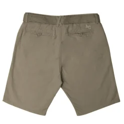 Sale Bermuda uni coton avec ceinture en tissu Homme Homme Short, Bermuda