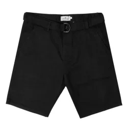 Online Bermuda uni coton avec ceinture en tissu Homme Homme Short, Bermuda