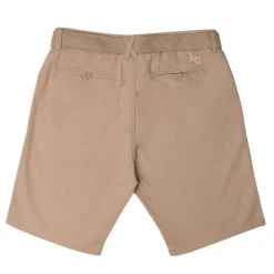 Sale Bermuda uni coton avec ceinture en tissu Homme Homme Short, Bermuda