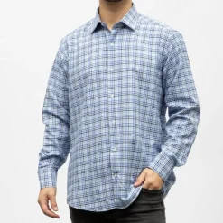 Discount Bill00 chemise coton poly bleu marine - carreaux Homme Homme Chemise