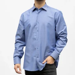 Outlet Bill00 chemise coton poly azur - milleraies Homme Homme Chemise