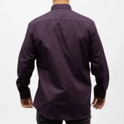 Sale Bill00 chemise coton poly lie de vin - jacquard Homme Homme Chemise