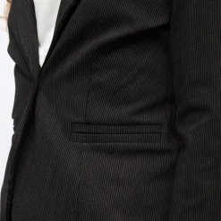 Hot Blazer col à revers avec un bouton Femme Femme Veste, Doudoune, Manteau