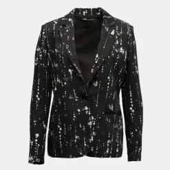 Blazer imprimé col à revers Femme Femme Veste, Doudoune, Manteau