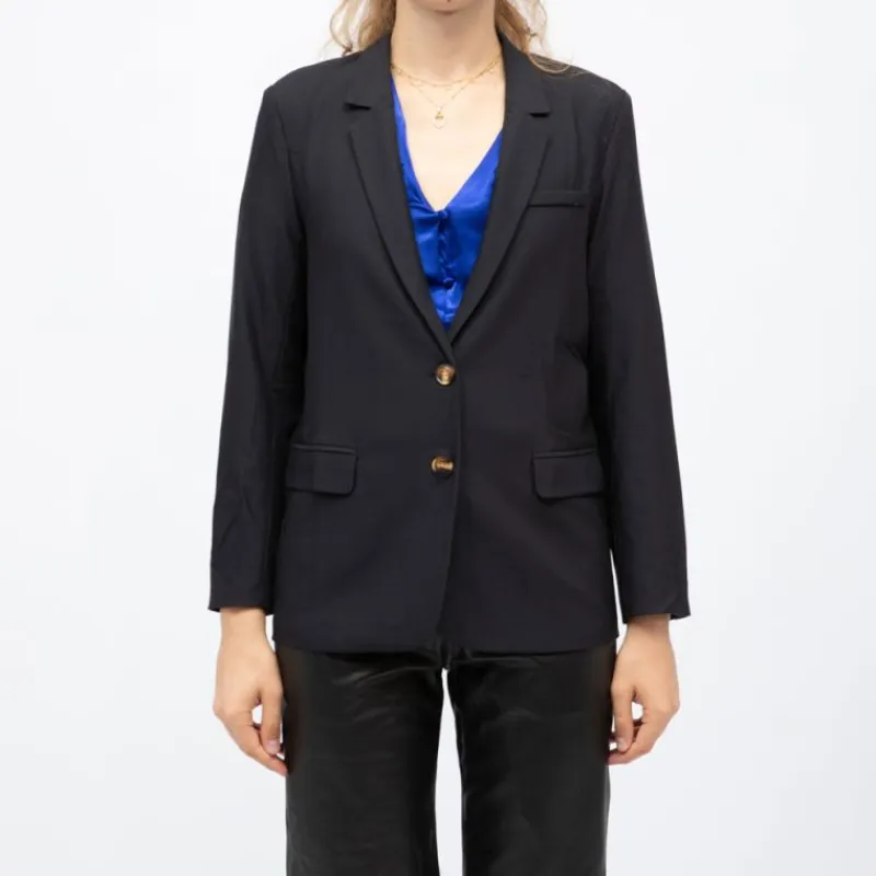 Hot Blazer vida boutons motif écaille de tortue Femme Femme Veste, Doudoune, Manteau