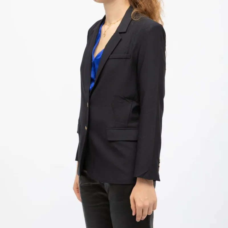 Hot Blazer vida boutons motif écaille de tortue Femme Femme Veste, Doudoune, Manteau