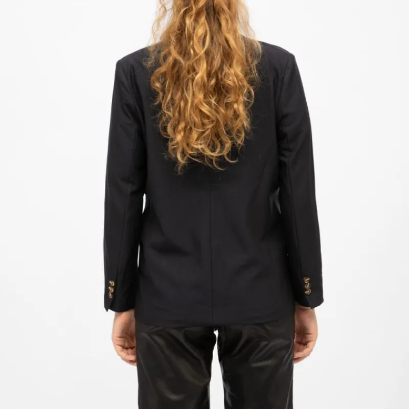 Hot Blazer vida boutons motif écaille de tortue Femme Femme Veste, Doudoune, Manteau