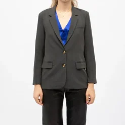 New Blazer vida boutons motif écaille de tortue Femme Femme Veste, Doudoune, Manteau