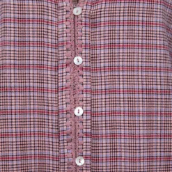 Sale Blouse à carreaux marjani col V Femme Femme Haut, Chemise