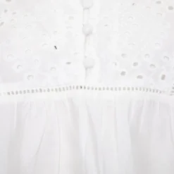 Hot Blouse brodée briam col V Femme Femme Haut, Chemise