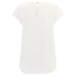 Hot Blouse col rond asymétrique avec bouton Femme Femme Haut, Chemise