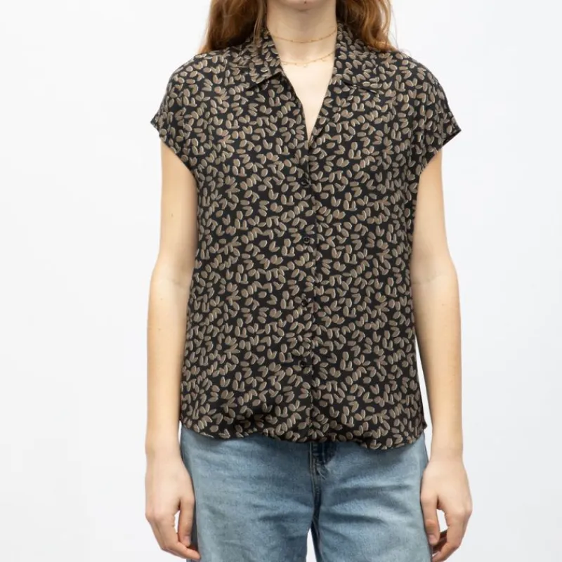 Outlet Blouse col v imprimé Femme Femme Haut, Chemise