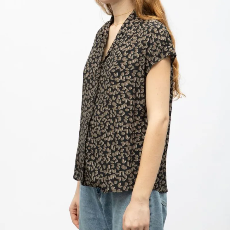 Outlet Blouse col v imprimé Femme Femme Haut, Chemise