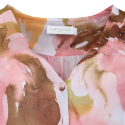 Clearance Blouse col V romance Batia imprimé Femme Femme Haut, Chemise