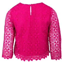 Online Blouse fuchsia à dentelle Bleya Femme Femme Haut, Chemise