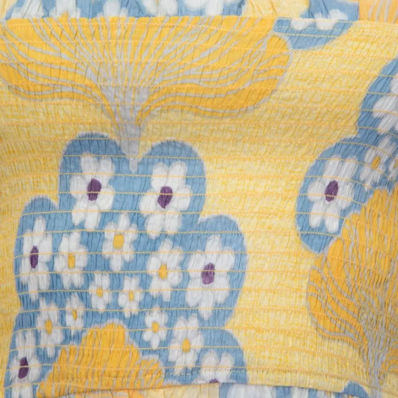 Clearance Blouse lettie manches ballons motif fleurs Femme Femme Haut, Chemise