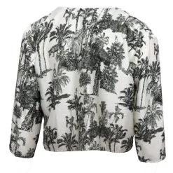 Clearance Blouse orli imprimé palmier effet satiné Femme Femme Haut, Chemise