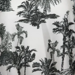 Clearance Blouse orli imprimé palmier effet satiné Femme Femme Haut, Chemise