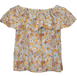 Blouse épaule dénudée marty avec grand volant Femme Femme Haut, Chemise