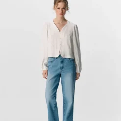 Best Blouse Phillie col v manches élastiques Femme Femme Haut, Chemise