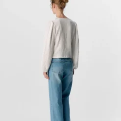 Best Blouse Phillie col v manches élastiques Femme Femme Haut, Chemise