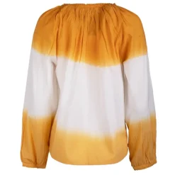 Best Blouse tie and dye 100% coton nicolira caramel Femme Femme Haut, Chemise