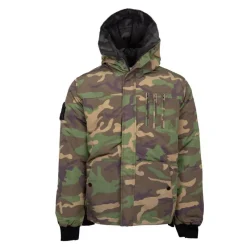 Outlet Blouson à capuche army Homme Homme Veste, Doudoune, Manteau