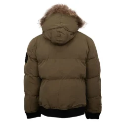 Hot Blouson à capuche fourrure Homme Homme Veste, Doudoune, Manteau