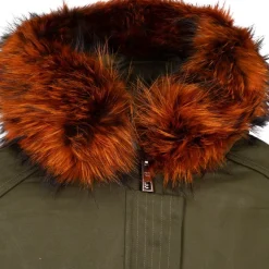 Outlet Blouson à capuche fourrure noir Femme Femme Veste, Doudoune, Manteau