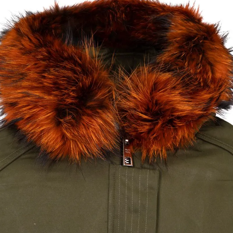 Outlet Blouson à capuche fourrure noir Femme Femme Veste, Doudoune, Manteau