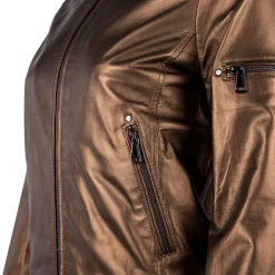 Discount Blouson veste style bombers en cuir Femme Femme Veste, Doudoune, Manteau