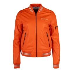 Blouson veste style bombers en cuir Femme Femme Veste, Doudoune, Manteau