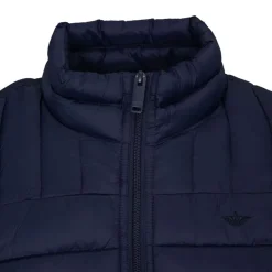 Blouson col cheminé bleu marine Homme Homme Veste, Doudoune, Manteau