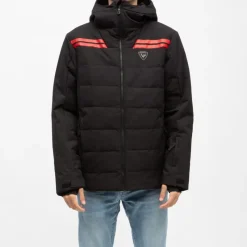Online Blouson de ski à capuche avec bandes Homme Homme Veste, Doudoune, Manteau