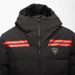Online Blouson de ski à capuche avec bandes Homme Homme Veste, Doudoune, Manteau
