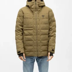 Blouson de ski matelassé à capuche avec zip Homme Homme Veste, Doudoune, Manteau