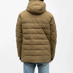 Blouson de ski matelassé à capuche avec zip Homme Homme Veste, Doudoune, Manteau