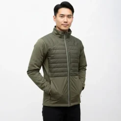 Outlet Blouson matelassé col montant softshell col montant avec bandes réfléchissantes Homme Homme Veste, Doudoune, Manteau