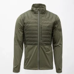 Outlet Blouson matelassé col montant softshell col montant avec bandes réfléchissantes Homme Homme Veste, Doudoune, Manteau