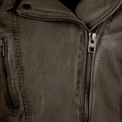 Discount Blouson style perfecto en cuir Femme Femme Veste, Doudoune, Manteau