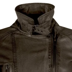 Discount Blouson style perfecto en cuir Femme Femme Veste, Doudoune, Manteau