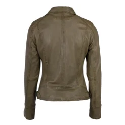 New Blouson style perfecto en cuir Femme Femme Veste, Doudoune, Manteau