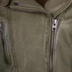 New Blouson style perfecto en cuir Femme Femme Veste, Doudoune, Manteau