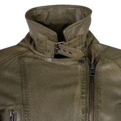 New Blouson style perfecto en cuir Femme Femme Veste, Doudoune, Manteau